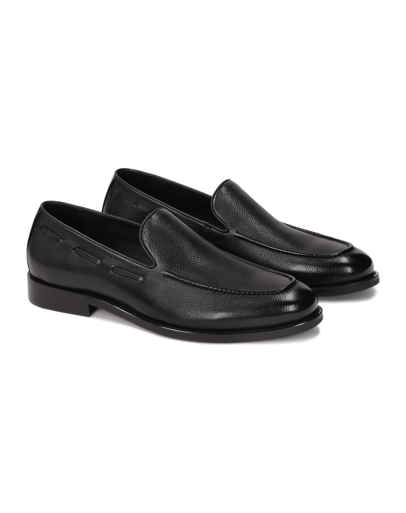 Kazar-Black-loafers-in-natural-leather-čierna