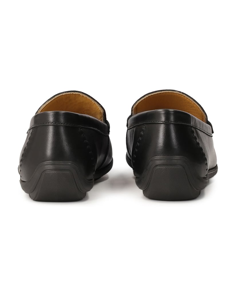 Kazar-Schwarze-Leder-Mokassins-mit-Clogs-schwarz