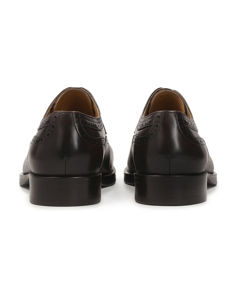 Kazar-Braune-Halbschuhe-mit-Rosettenverzierung-braun