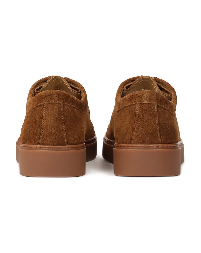 Kazar-Braune-Wildleder-Sneakers-mit-kurzen-Sch-braun