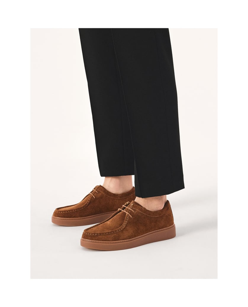 Kazar-Braune-Wildleder-Sneakers-mit-kurzen-Sch-braun