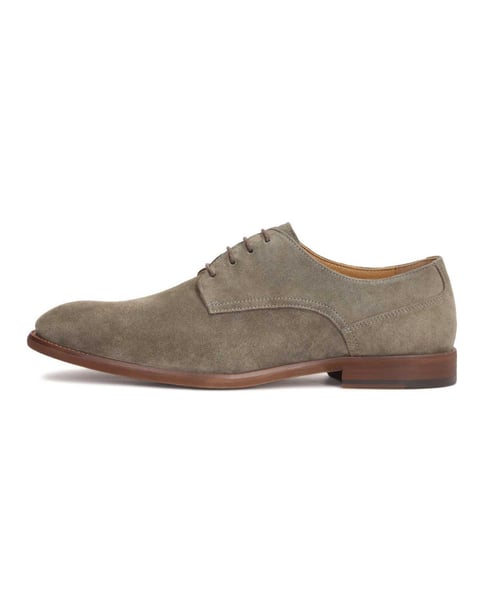 Taupe suede shoes