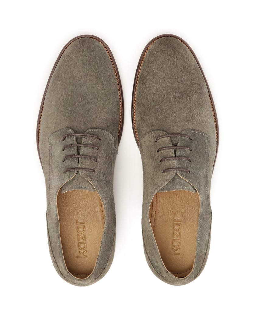 Kazar-Halbschuhe-aus-Wildleder-in-Taupe-taupe