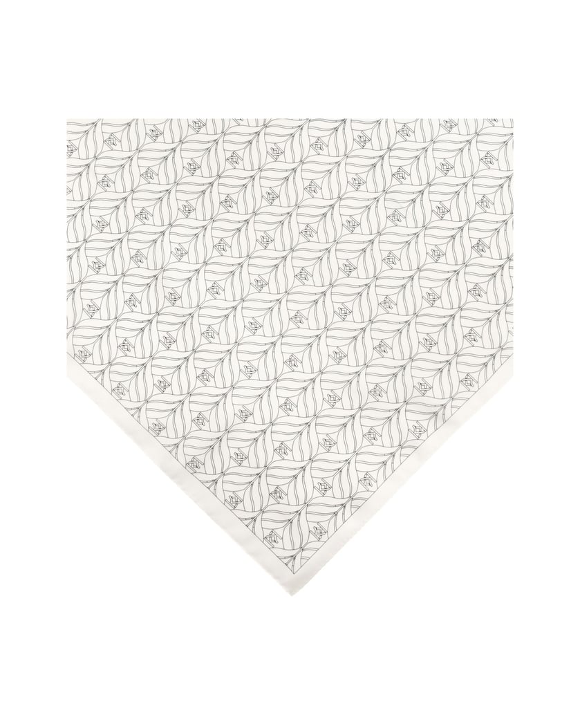 Kazar-Cremefarbener-Seidenschal-mit-dreidimens-weiss