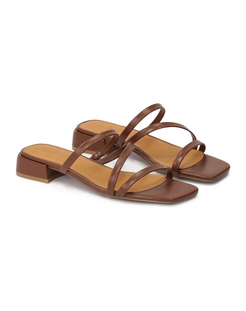 Kazar-Brown-mules-on-a-flat-sole-with-thin-straps-hnědá