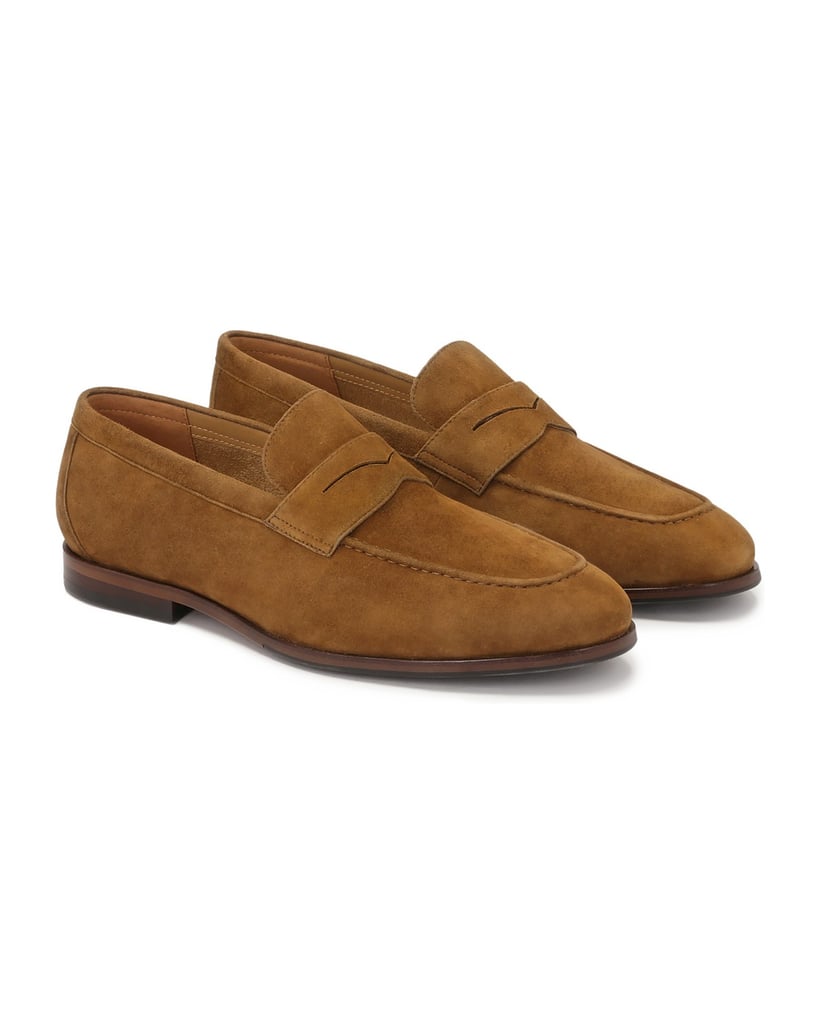Kazar-Braune-Minimal-Loafer-aus-Wildleder-braun