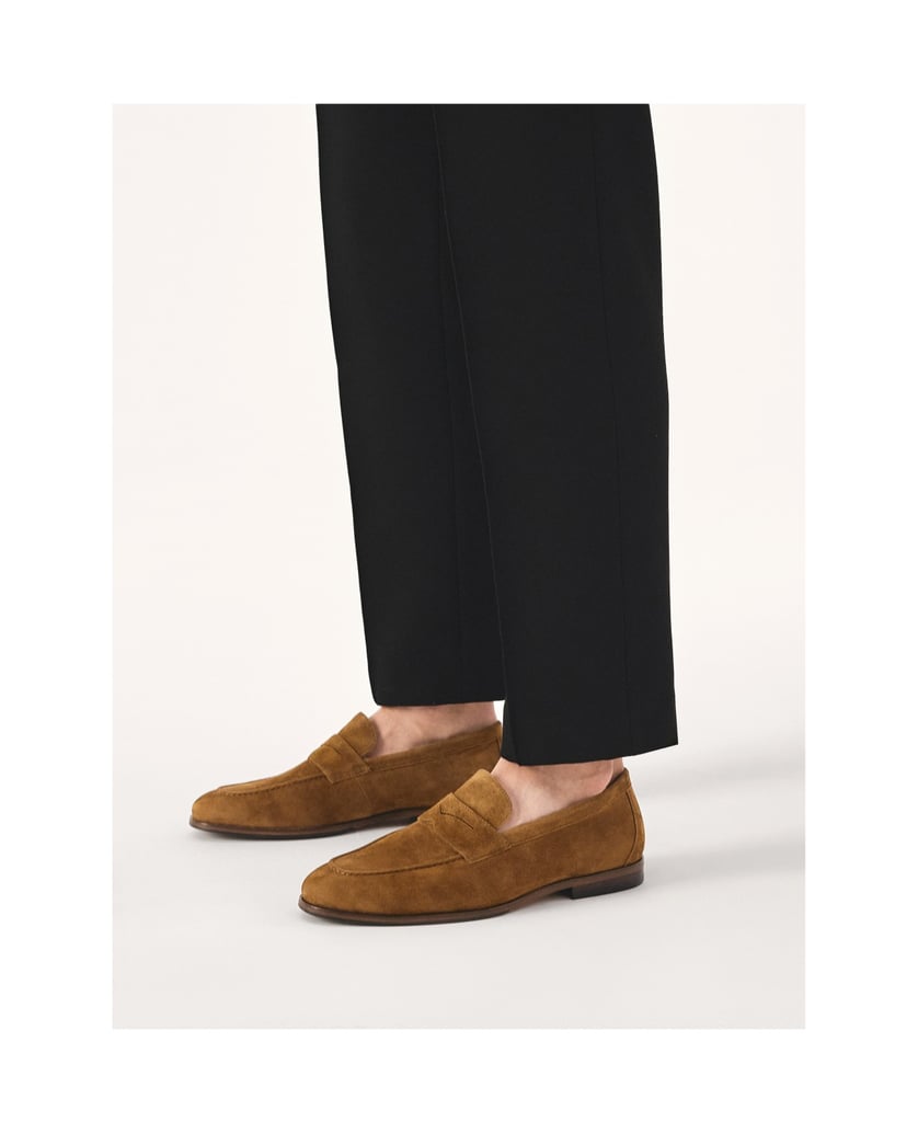 Kazar-Braune-Minimal-Loafer-aus-Wildleder-braun