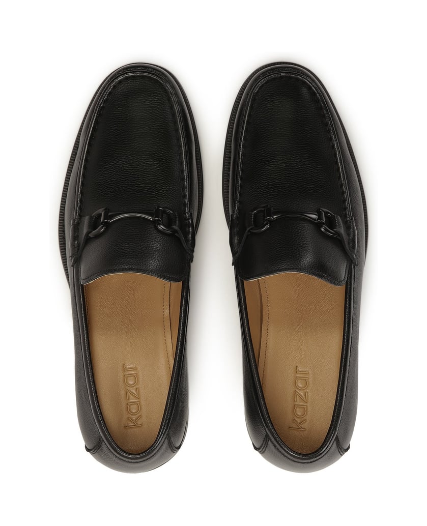 Kazar-Schwarze-Loafer-mit-Metallverzierung-schwarz