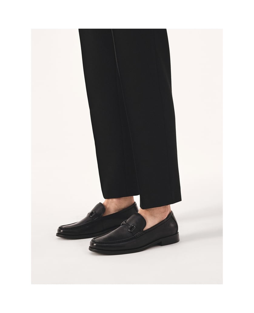 Kazar-Schwarze-Loafer-mit-Metallverzierung-schwarz