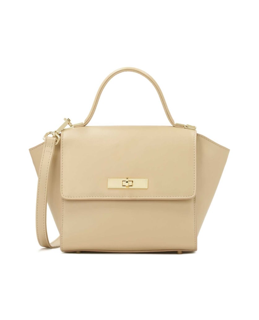 Kazar-Beigefarbene-Handtasche-mit-verlängerten-beige
