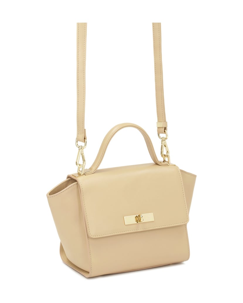 Kazar-Beigefarbene-Handtasche-mit-verlängerten-beige