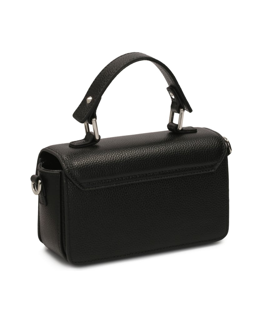 Kazar-Black-handbag-with-rigid-regular-form-čierna