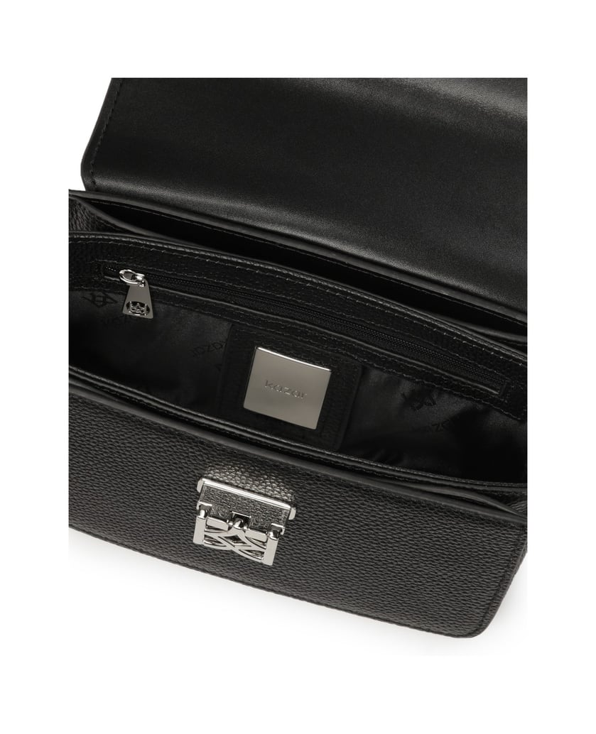Kazar-Black-handbag-with-rigid-regular-form-čierna