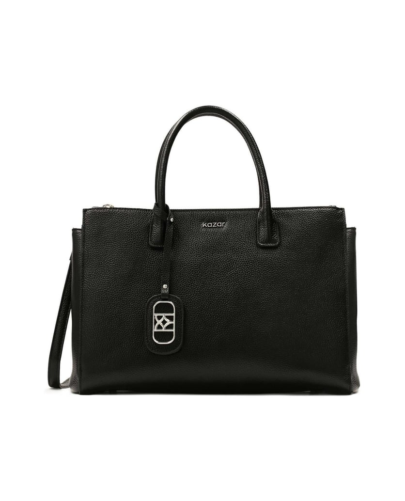 Kazar-Geräumige-Lederhandtasche-im-Business-St-schwarz