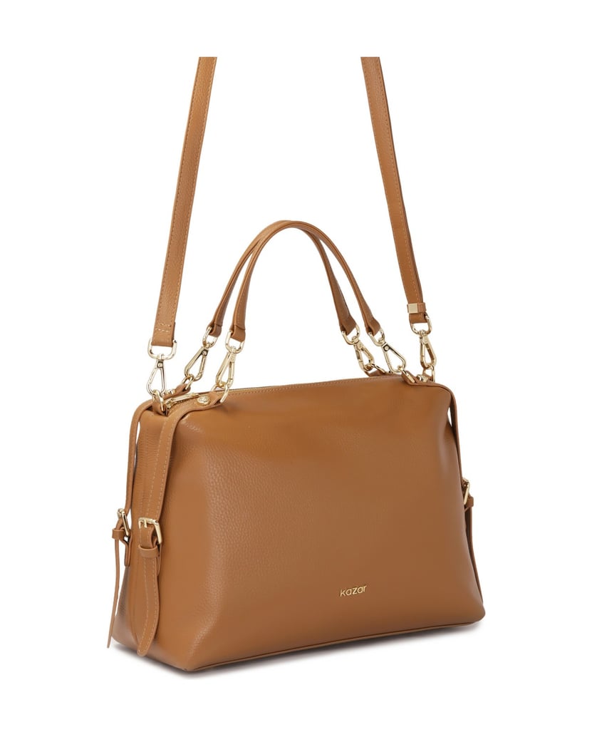 Kazar-Light-brown-handbag-with-detachable-handles-ťavia