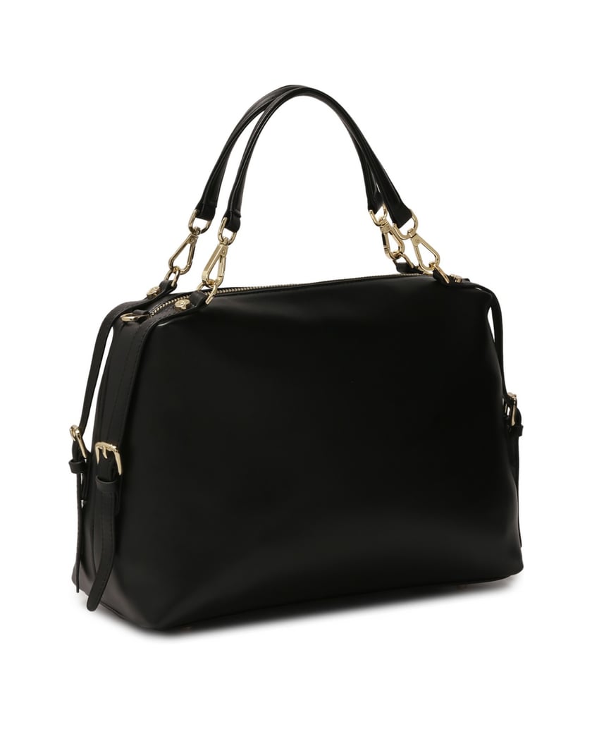 Kazar-Black-soft-leather-handbag-černá