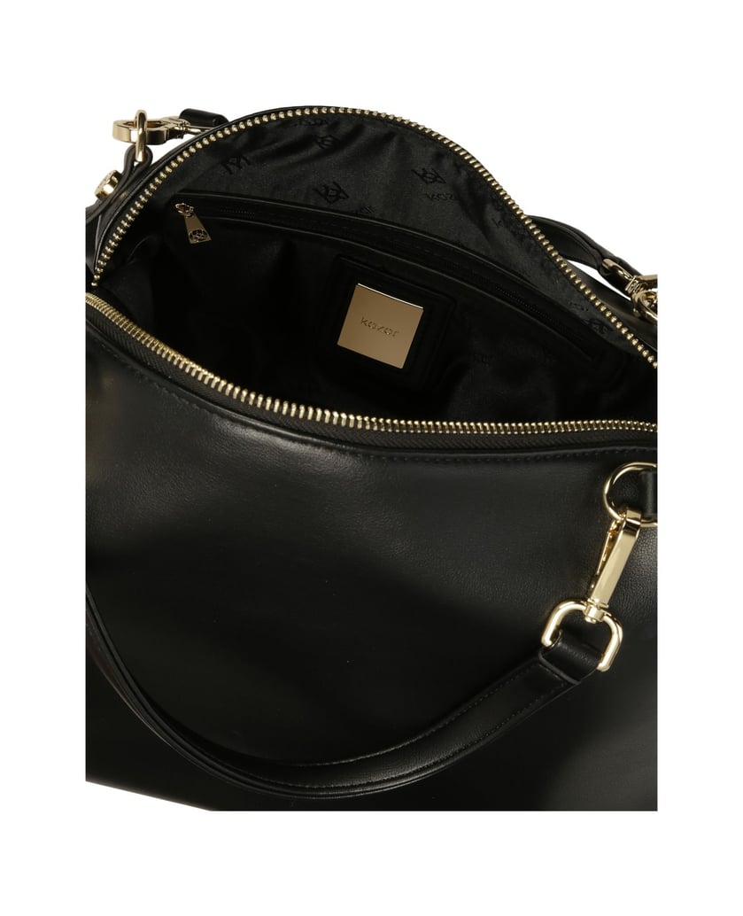 Kazar-Black-soft-leather-handbag-černá