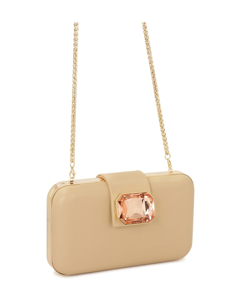 Kazar-Leder-Clutch-Bag-mit-großem-Stein-beige