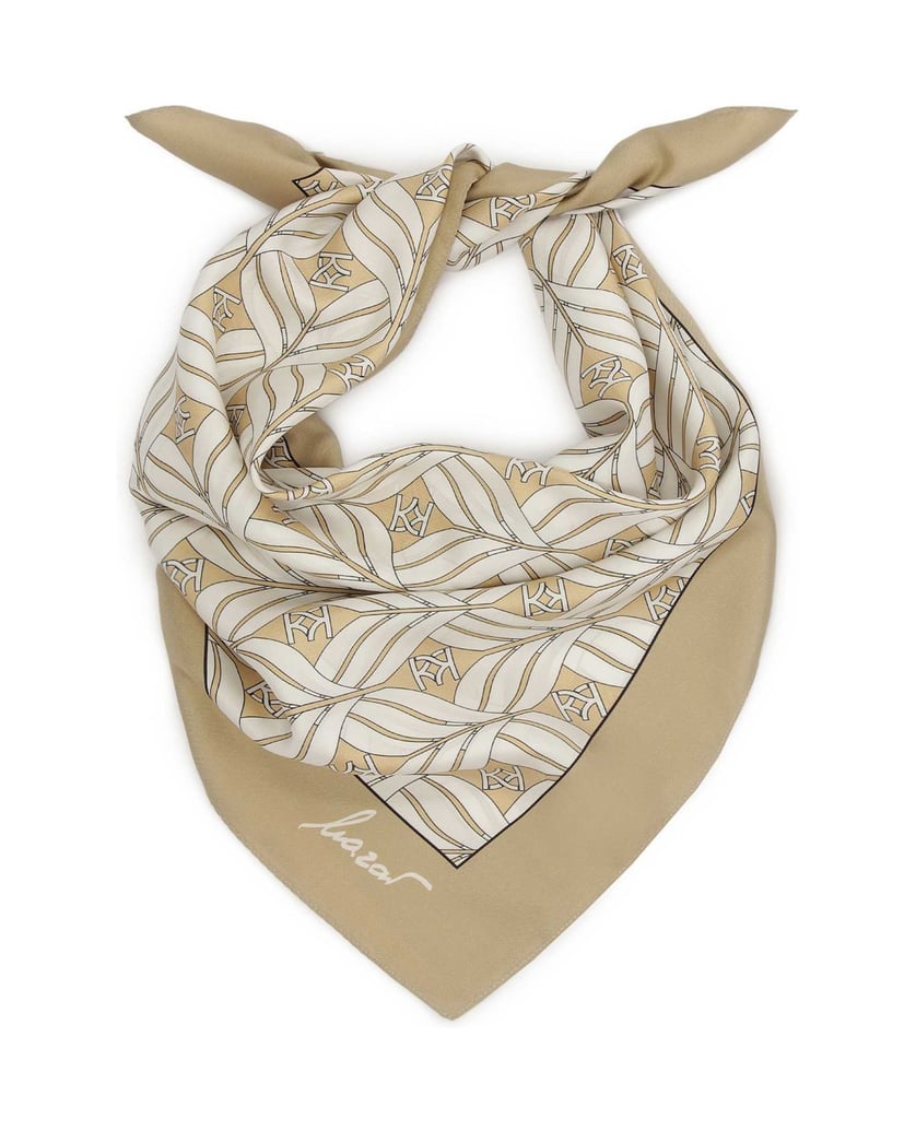 Kazar-Luxuriöser-beiger-Seidenschal-beige