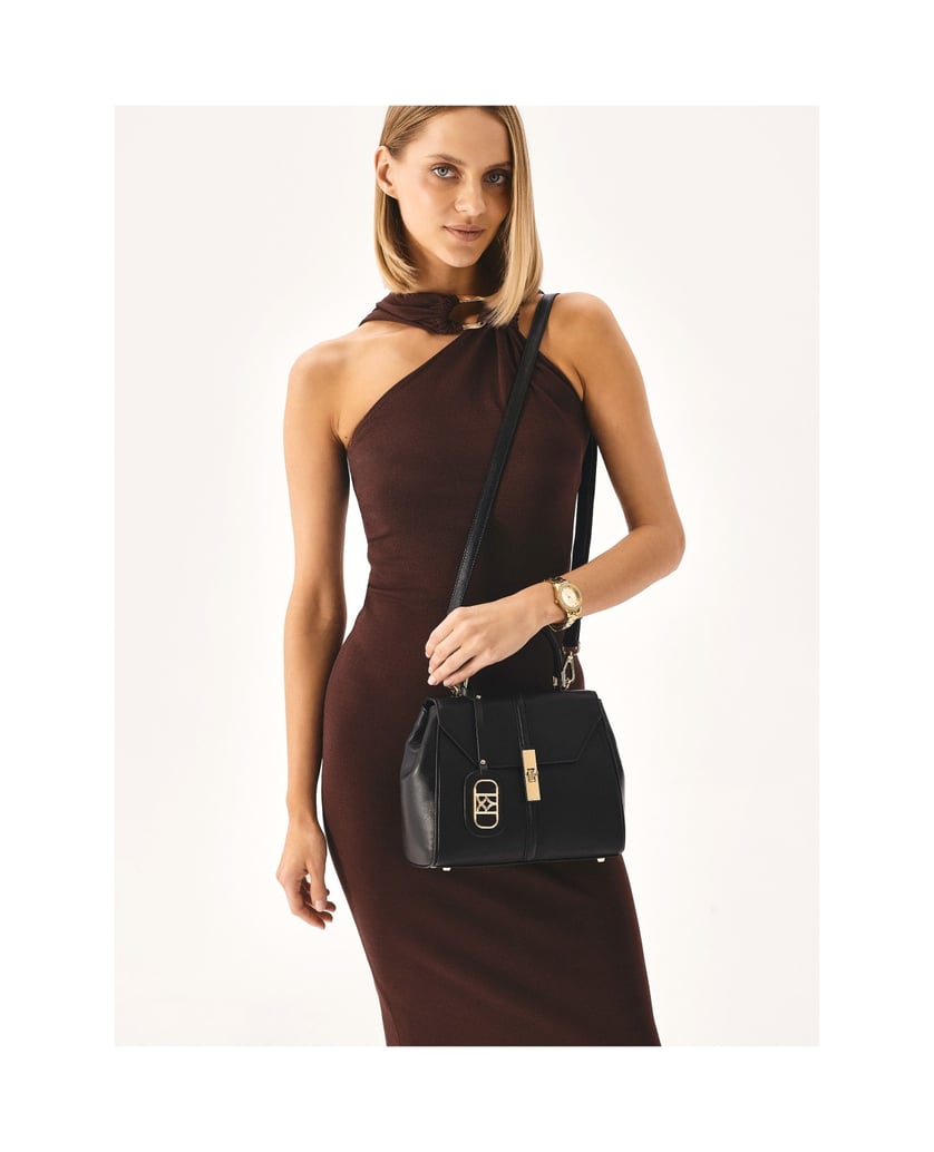 Kazar-Black-handbag-of-the-type-with-handle-čierna