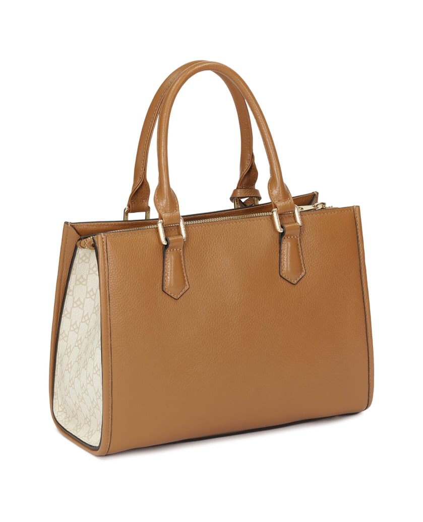 Kazar-Handbag-with-two-hand-grips-decorated-with-monograms-bílá