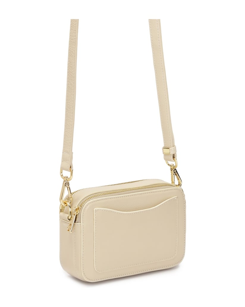 Kazar-Leather-handbag-with-two-detachable-straps-bílá