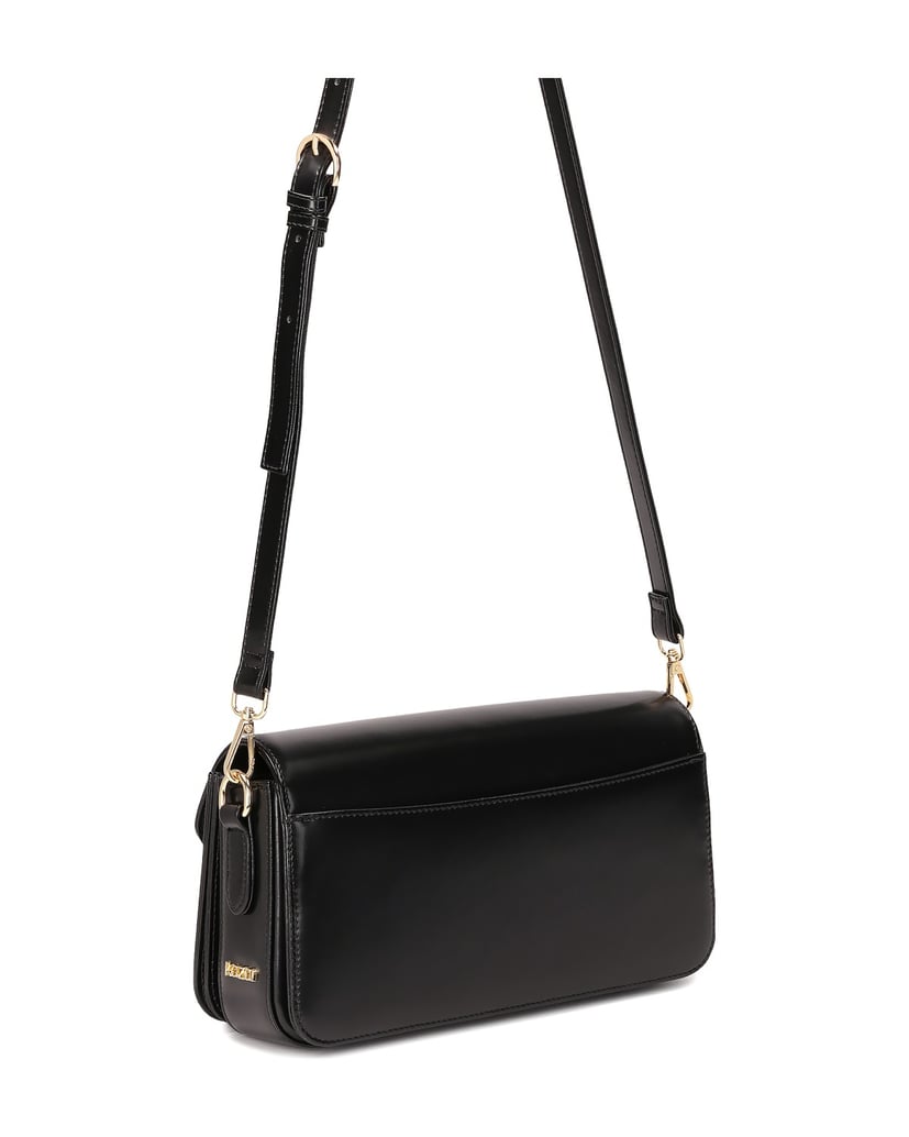 Kazar-Schwarze-Baguettetasche-mit-zwei-Trägern-schwarz