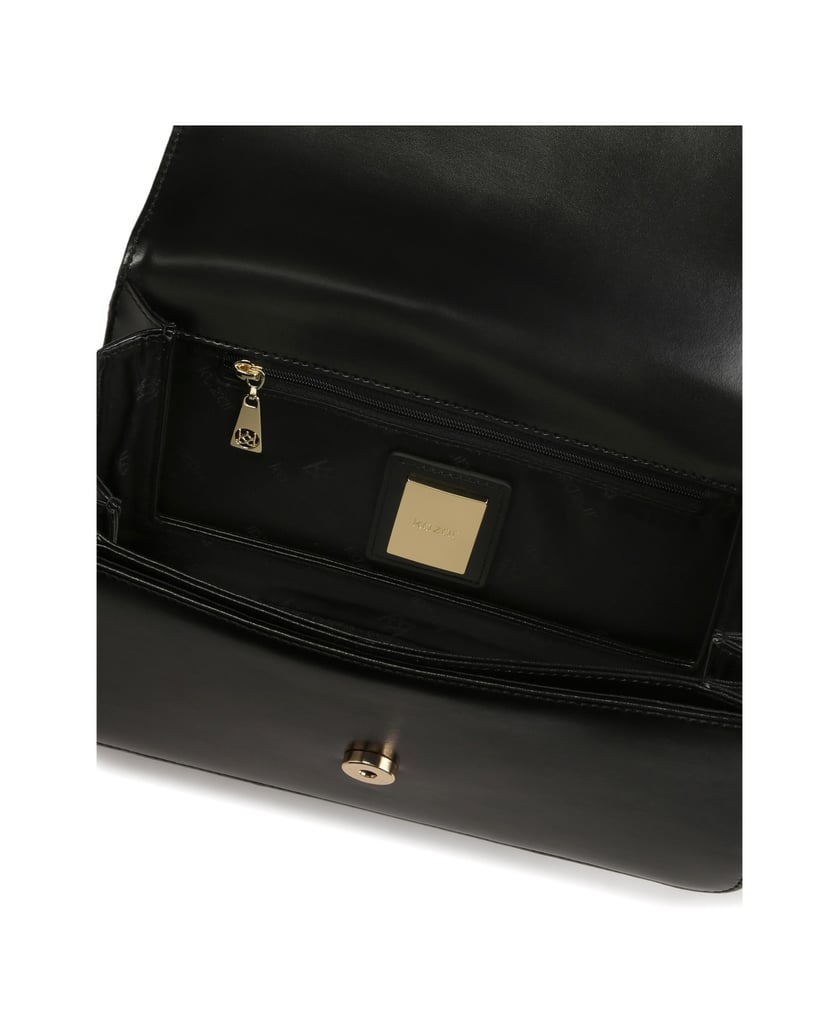 Kazar-Schwarze-Baguettetasche-mit-zwei-Trägern-schwarz