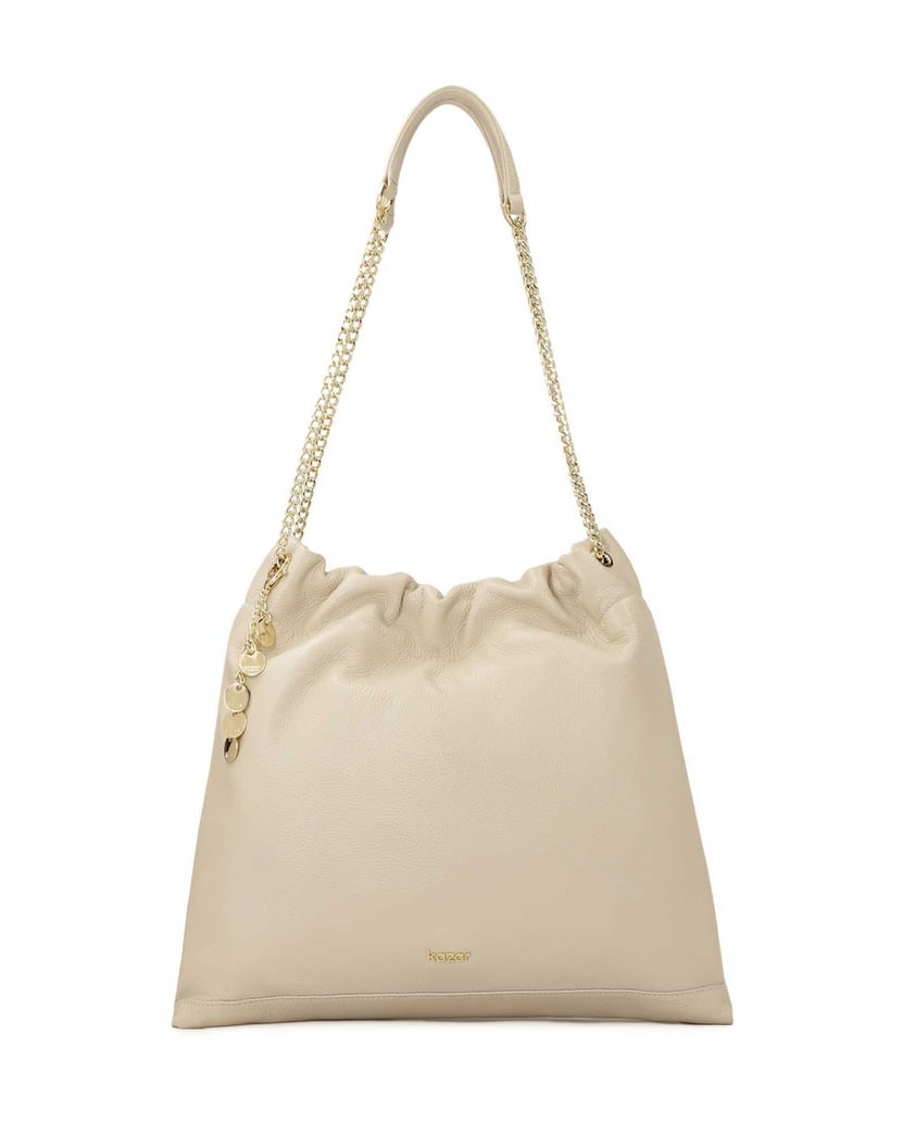 Kazar-Cream-bag-with-chains-bílá