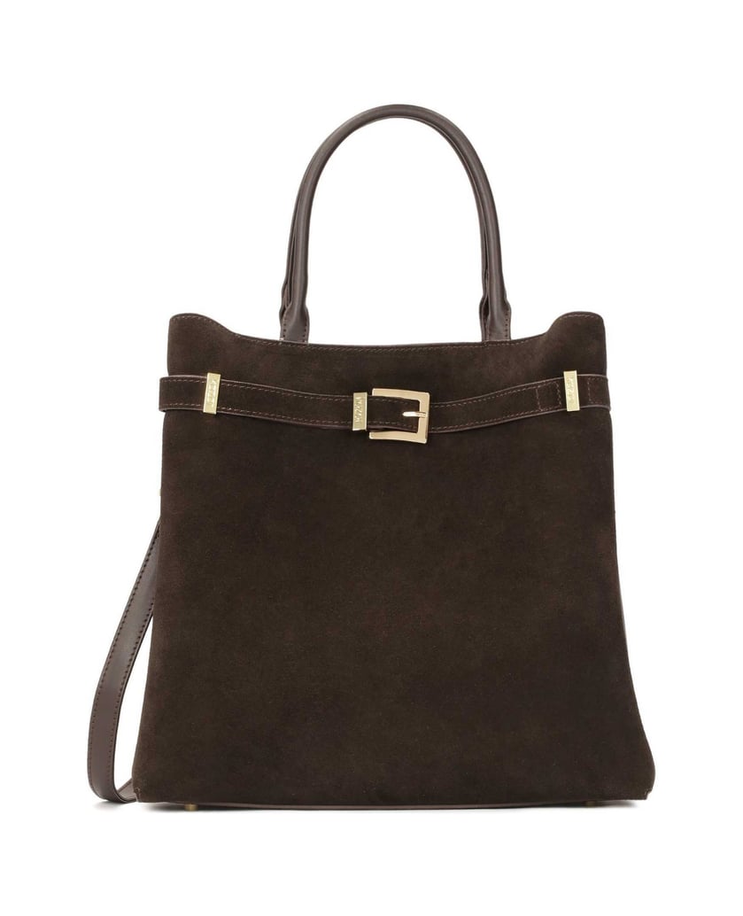 Kazar-Dunkelbraune-Handtasche-mit-einem-Riemen