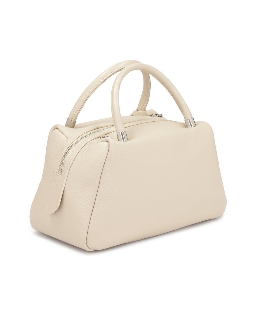 Kazar-Lässige-Handtasche-aus-weichem-Leder-weiss