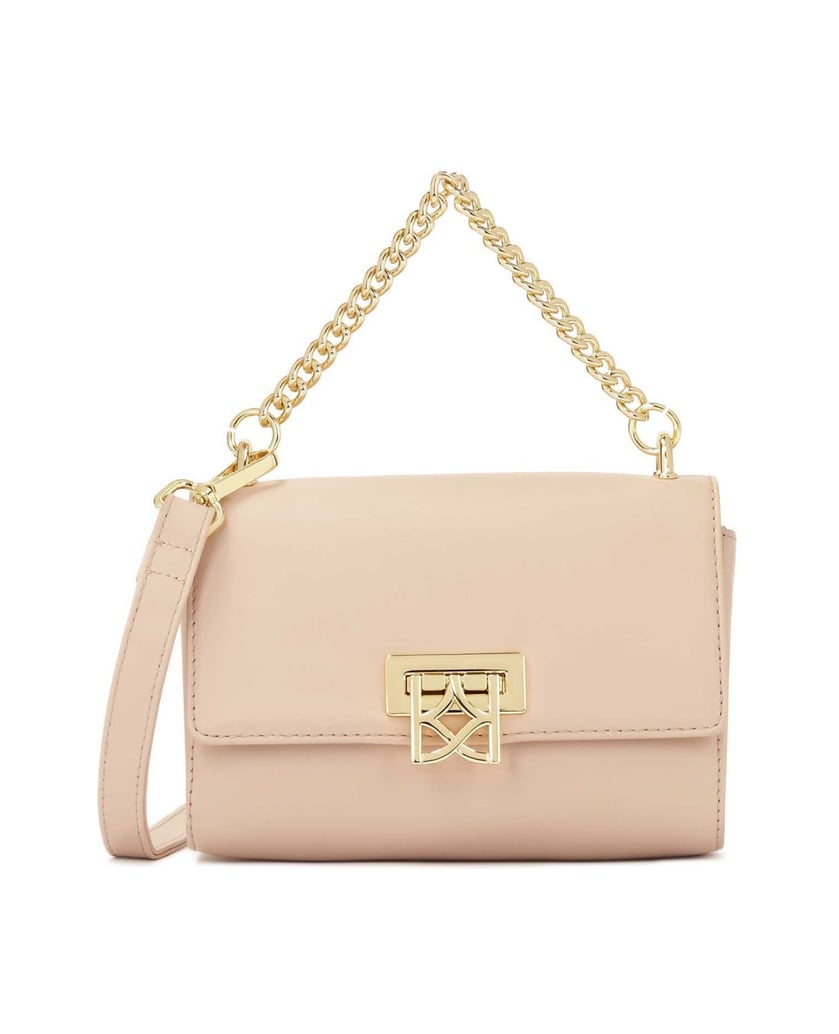 Kazar-Schlanke-Handtasche-mit-dekorativem-Vers-pink