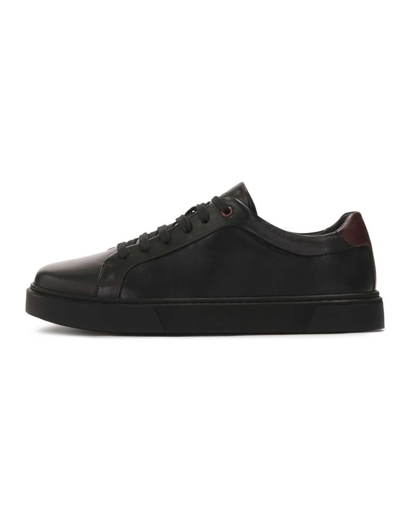Kazar-Black-sneakers-with-brown-insert-čierna
