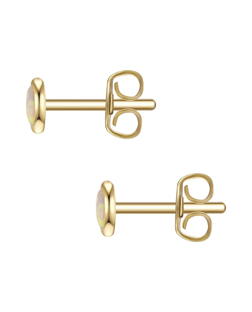 Glanzstücke-München-Ohrstecker-Sterling-Silber/Opal-gelbgold-gold