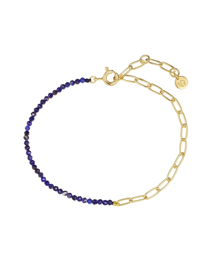 Glanzstücke-München-Damen-Armband-Sterling-Silber-gelbgold-blau