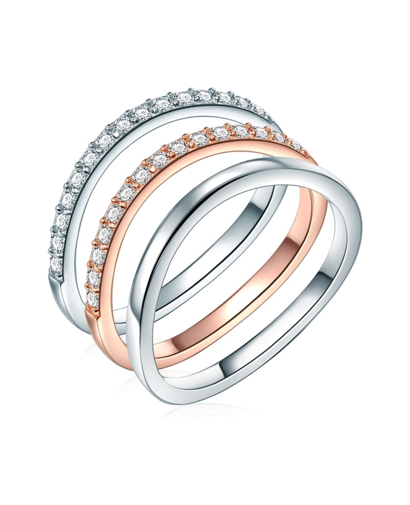 Rafaela-Donata-Damen-Set-(Ring-3er)-aus-Sterling-Silber-silber