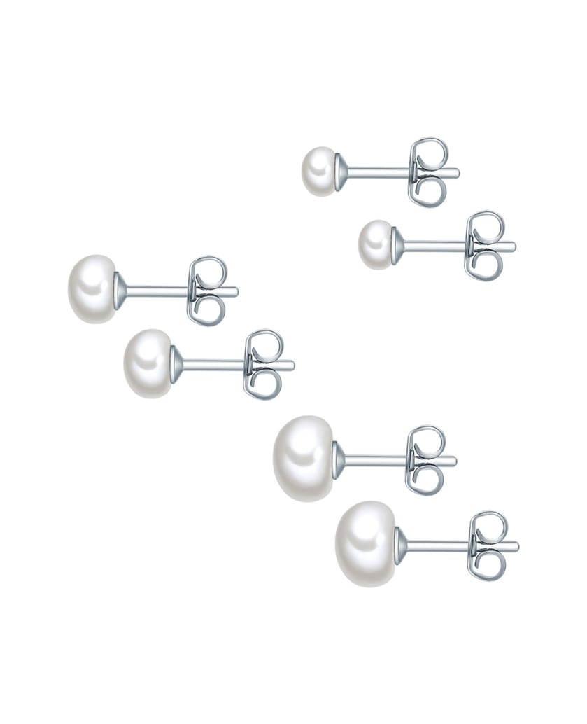 Valero-Pearls-Damen-Set-Ohrringe-aus-Metall-Legierung-silber