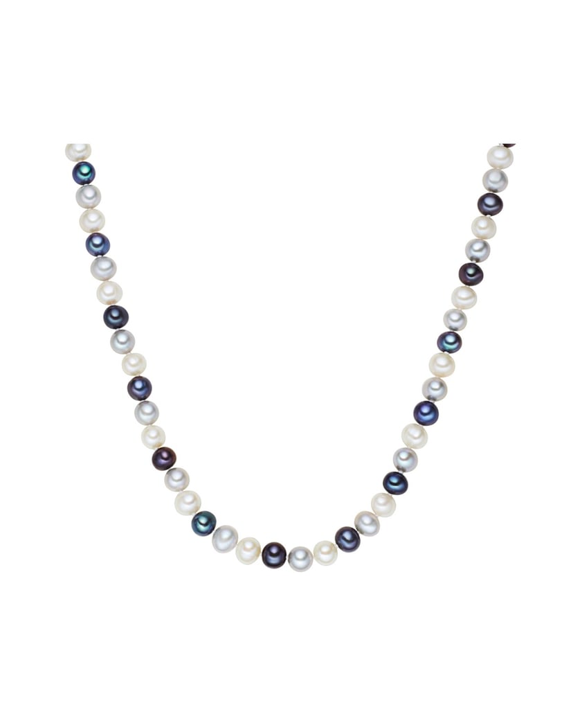 Valero-Pearls-Damen-Kette-aus-Sterling-Silber-multicolor