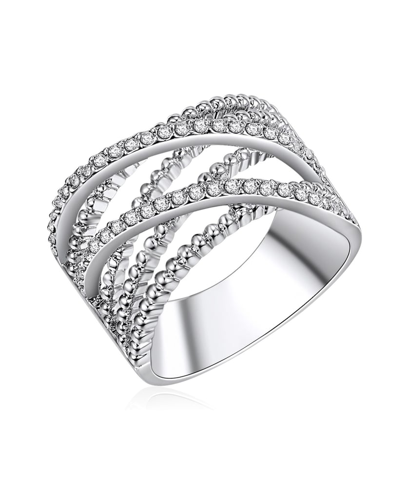 Lulu-&-Jane-Damen-Ring-aus-Metall-Legierung-silber