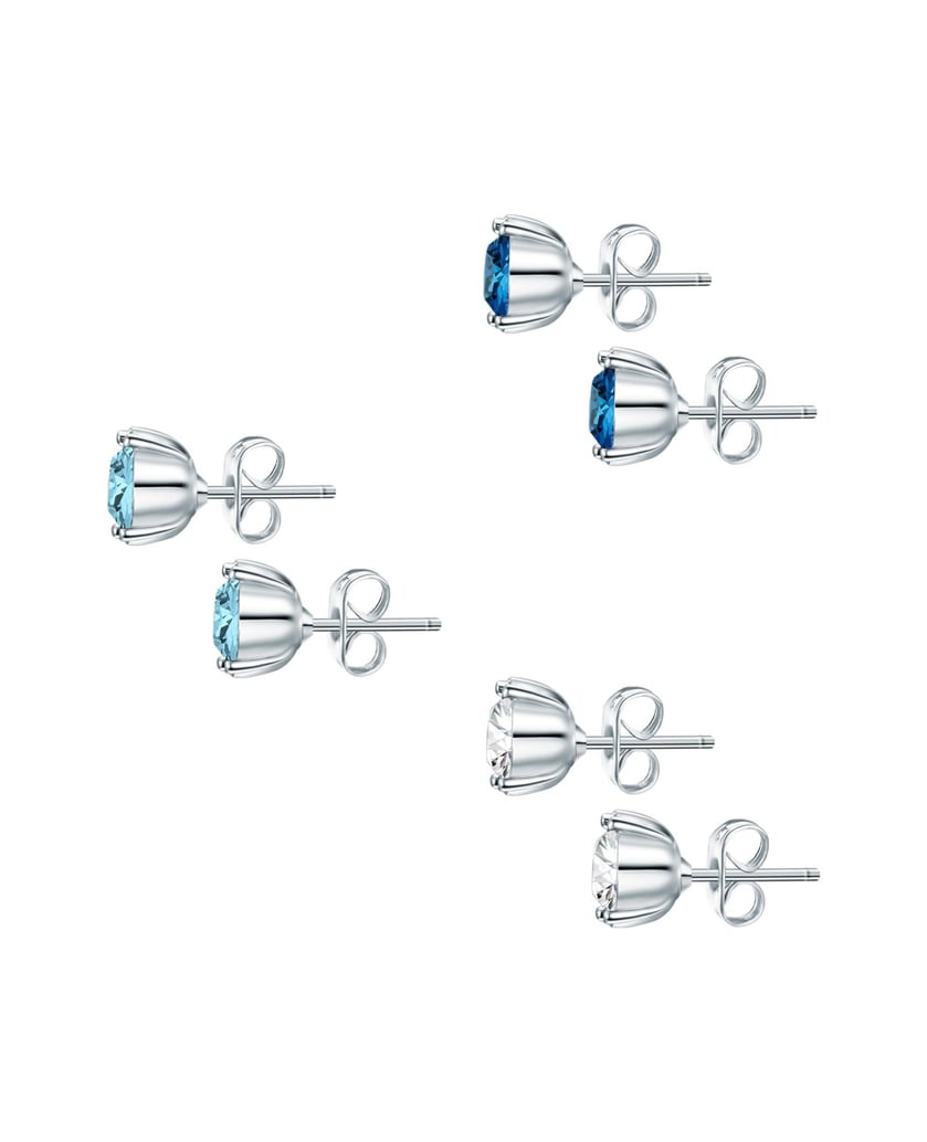 Lulu-&-Jane-Damen-Set-Ohrringe-aus-Metall-Legierung-silber