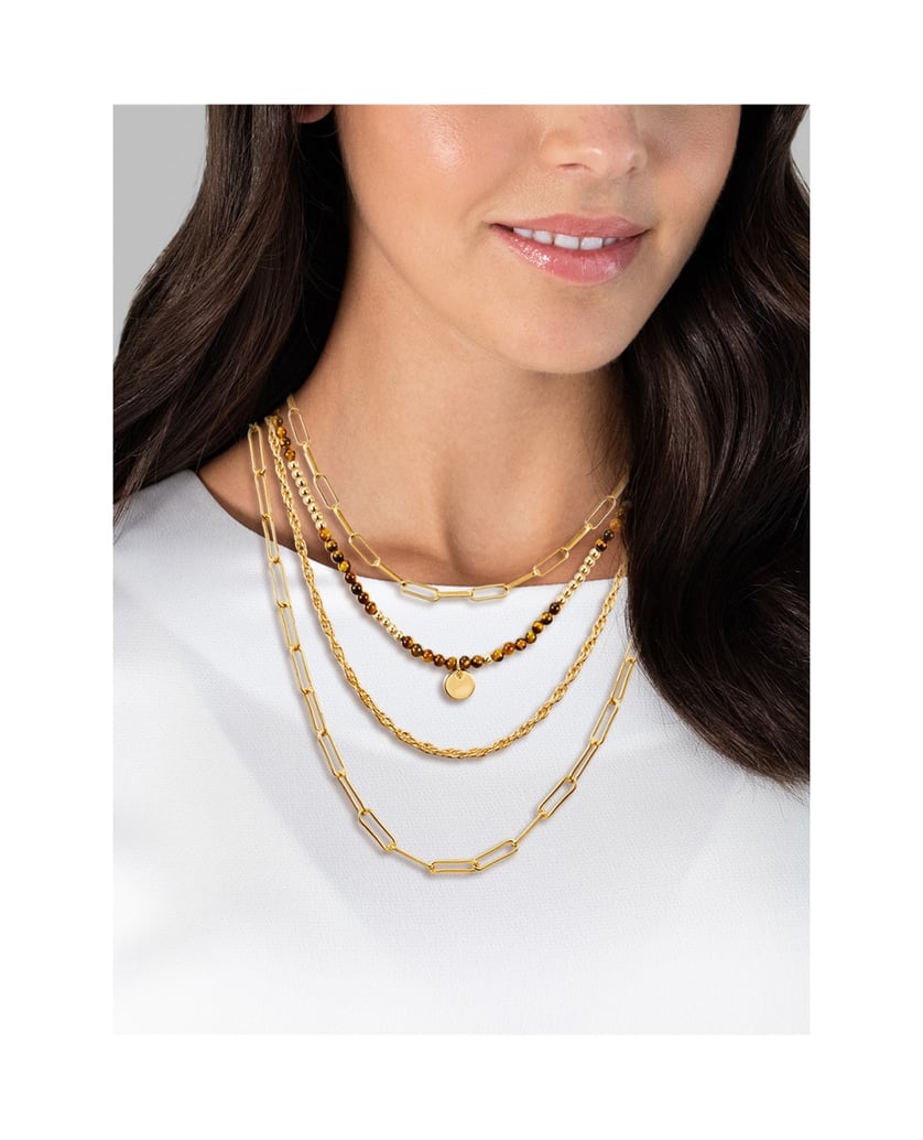 Yokoamii-Damen-Kette-aus-Metall-Legierung-braun