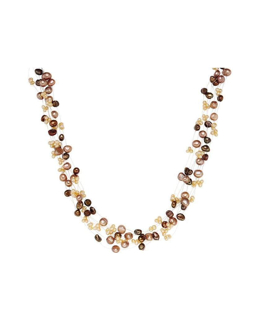 Valero-Pearls-Damen-Kette-aus-Sterling-Silber-braun