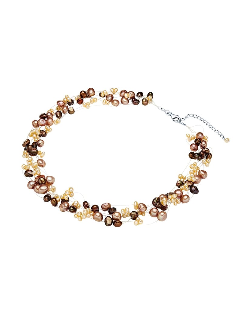 Valero-Pearls-Damen-Kette-aus-Sterling-Silber-braun