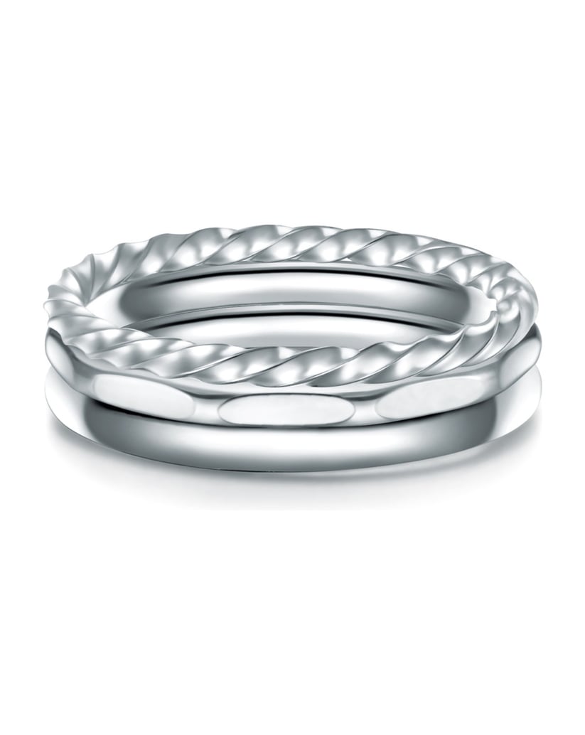 Eastside-Damen-Set-(Ring-3er)-aus-Edelstahl-silber