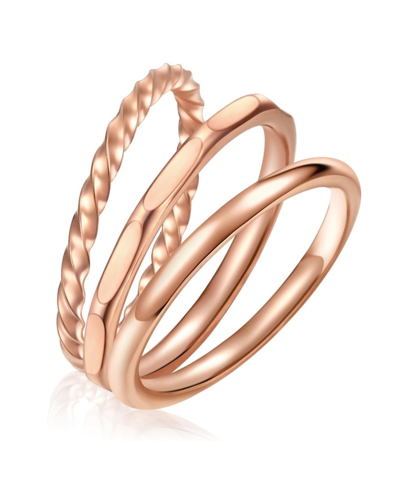 Eastside-Damen-Set-(Ring-3er)-aus-Edelstahl-gold