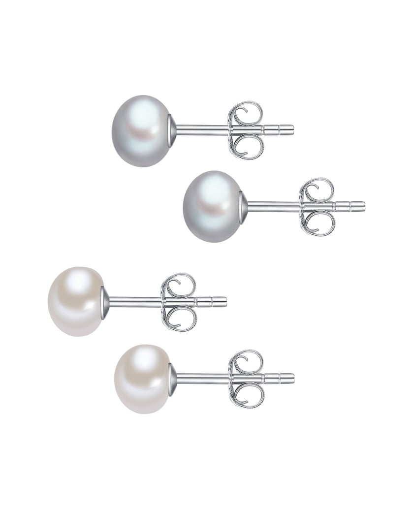 Lulu-&-Jane-Damen-Set-Ohrringe-aus-Metall-Legierung-silber