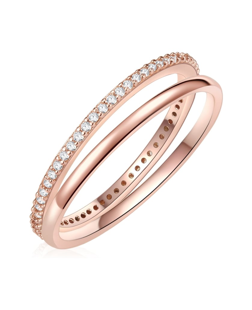 Lulu-&-Jane-Damen-Set-(Ring-2er)-aus-Messing-gold