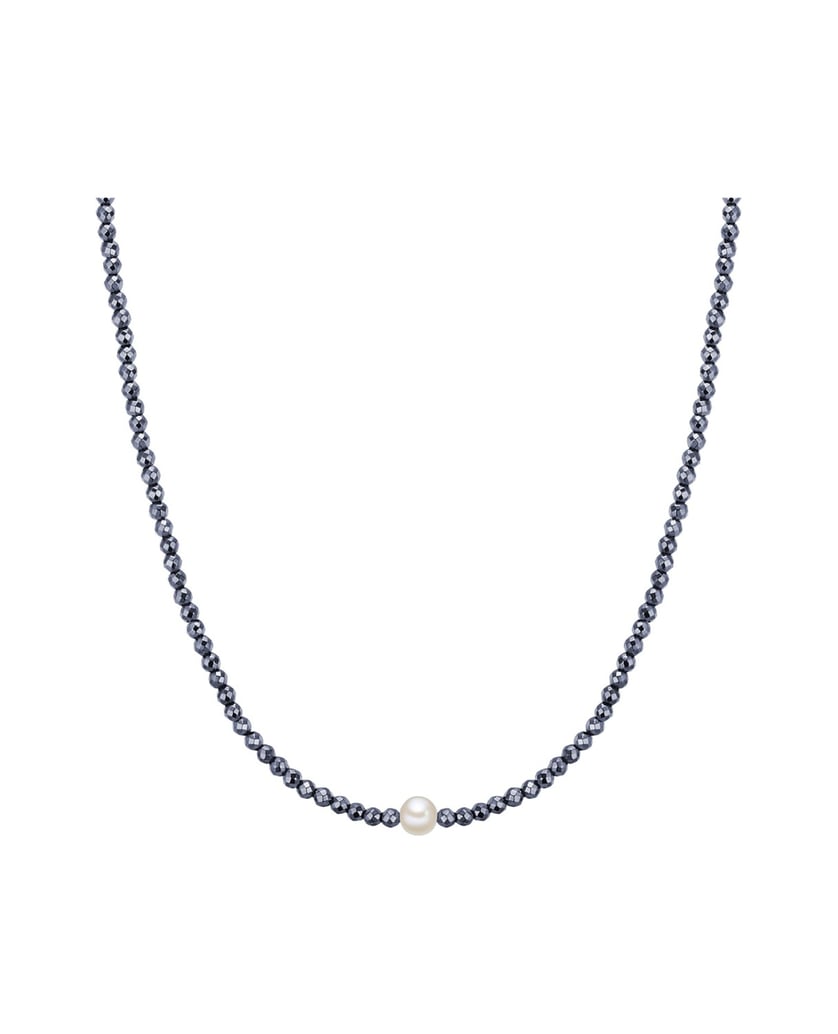 Valero-Pearls-Damen-Kette-aus-Sterling-Silber-schwarz