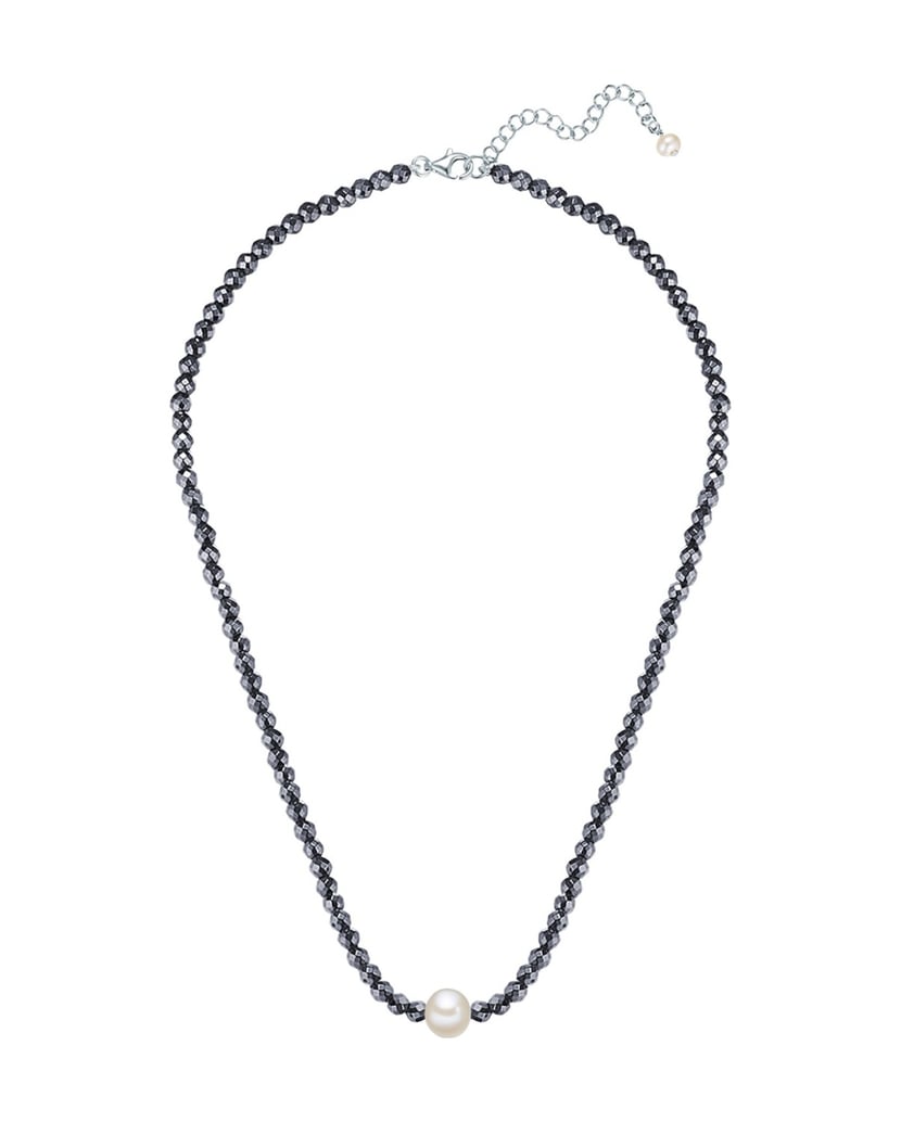 Valero-Pearls-Damen-Kette-aus-Sterling-Silber-schwarz