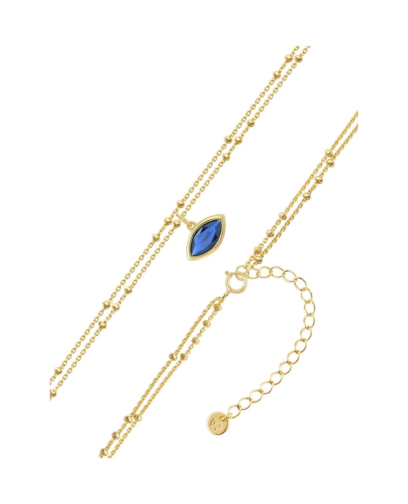 Glanzstücke-München-Damen-Kette-aus-Sterling-Silber-blau